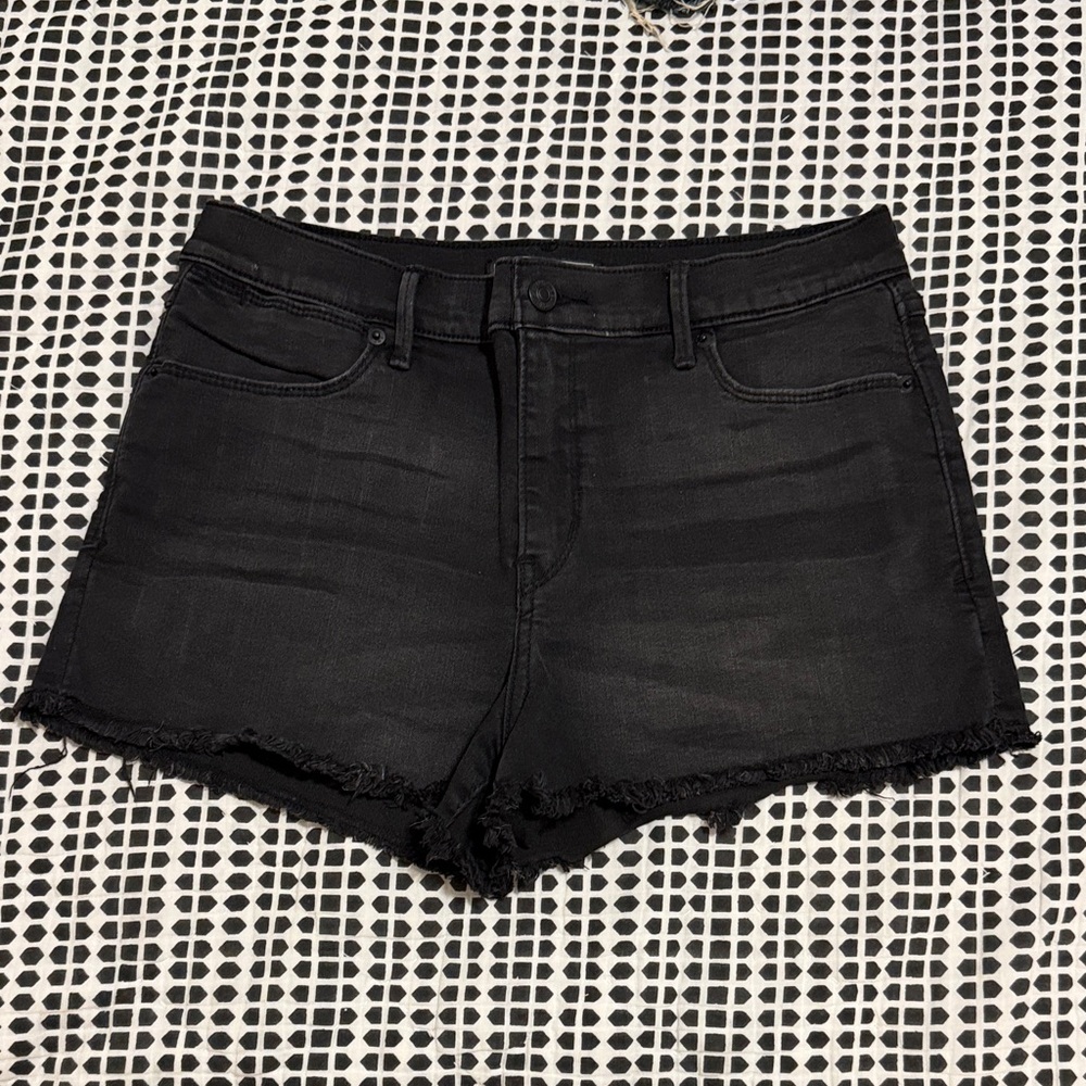 Women's Black Denim Shorts